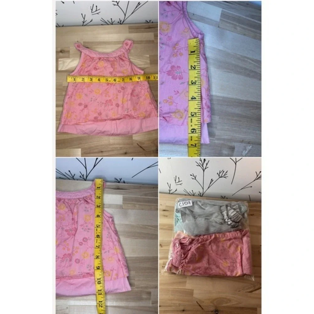 Baby Girl 6-9M Clothing Lot OshKosh Koala‎ Kids Circo Tops Tutu Skirt 4pc Set